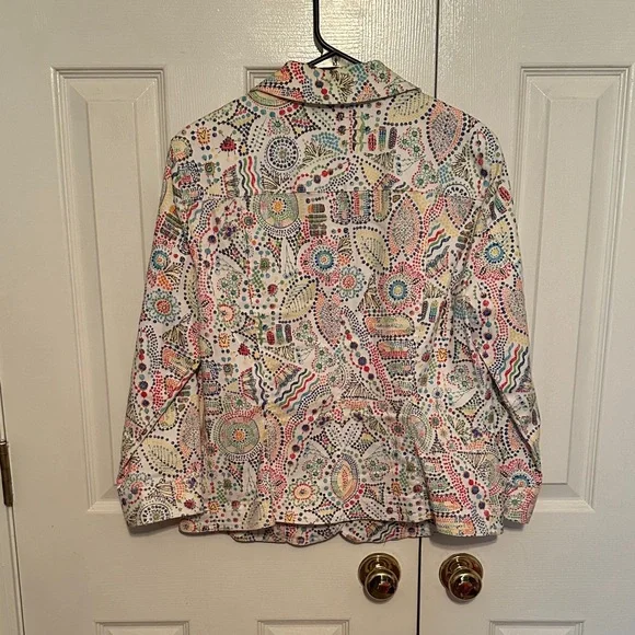 Ruby Rd. Multicolor Patterned Jean Jacket - Picture 6 of 6